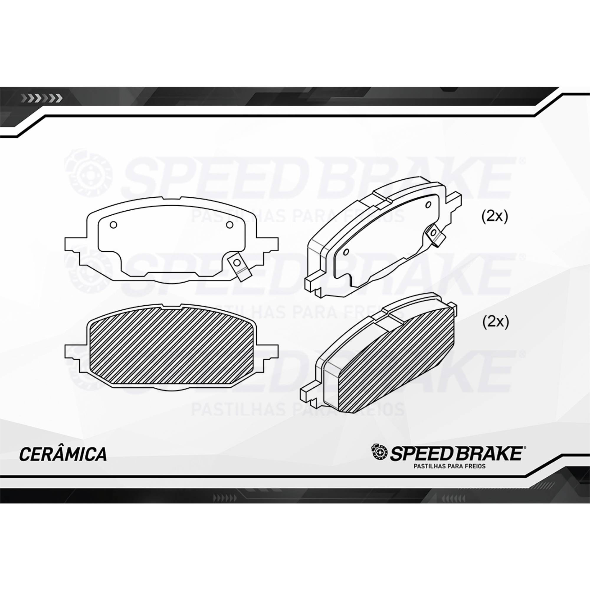 Jogo Pastilha Freio Dianteiro Cerâmica CSB-362 Onix Onix Plus TRW