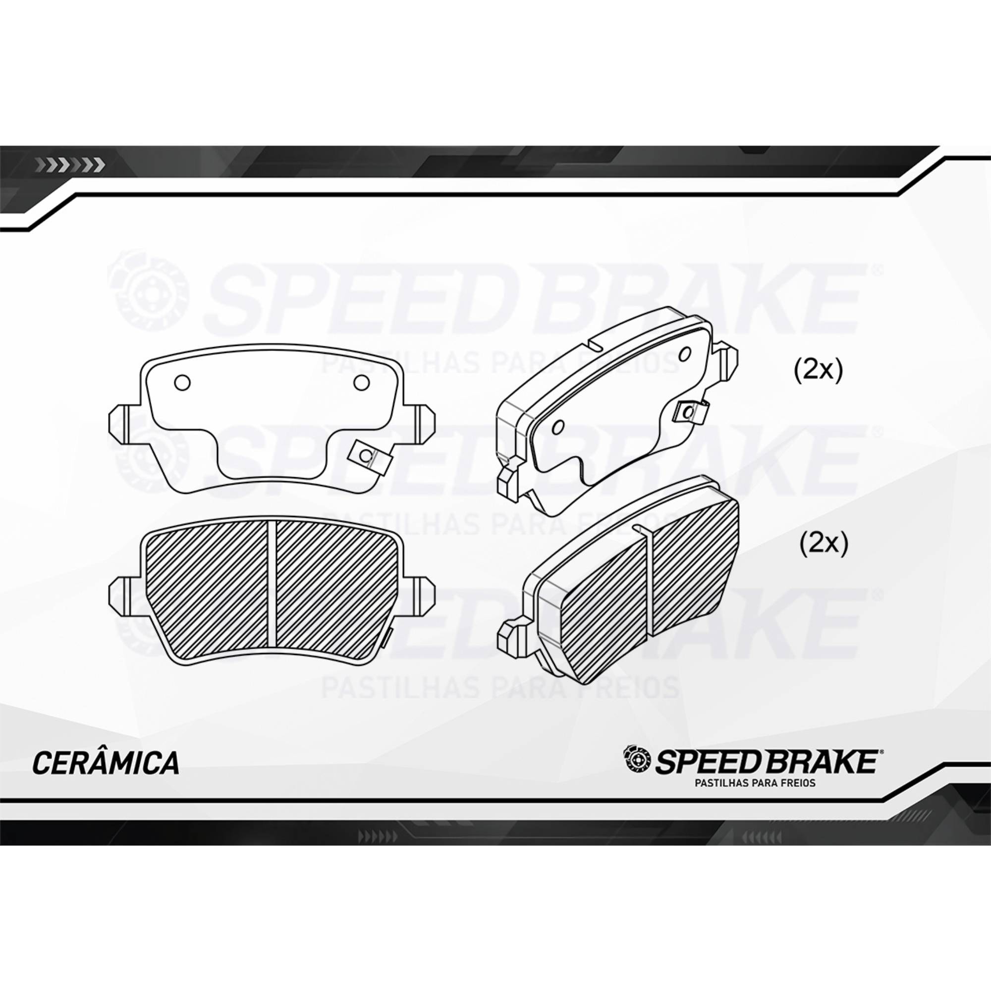 Jogo Pastilha Freio Dianteiro Cerâmica CSB-1520 Tiggo 5X Tiggo 7
